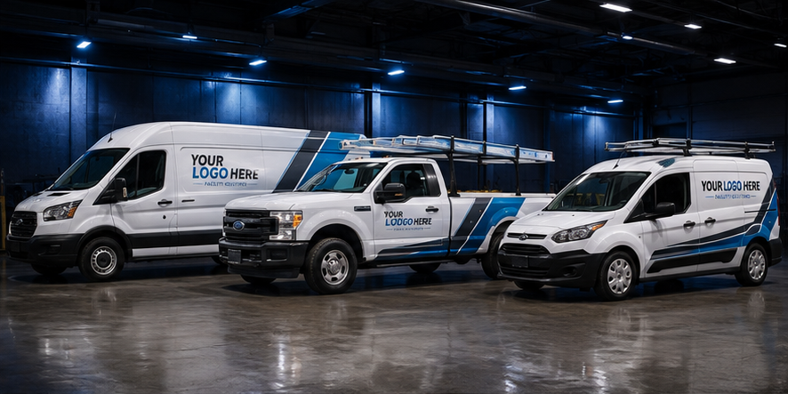 Fleet Branding System example using fictional Your Logo Here branding