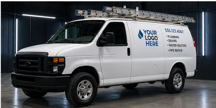 Spot Graphics example using fictional Your Logo Here branding