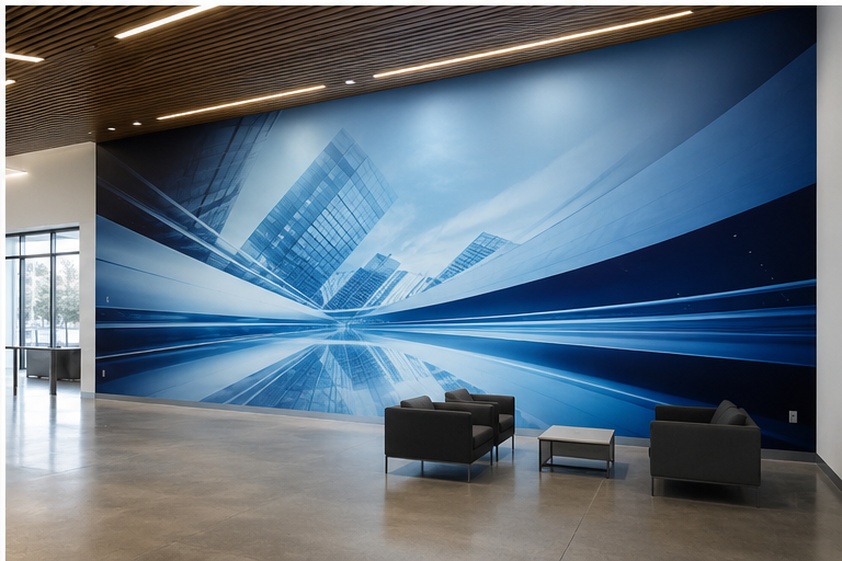 Wall Murals + Interior Graphics architectural film example
