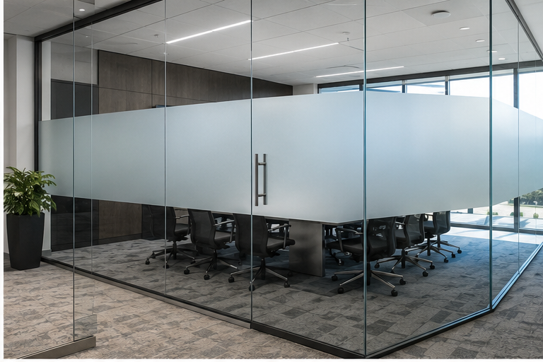 Privacy + Decorative Film architectural film example